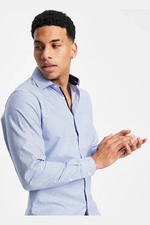 SELECTED Slim fit gingham shirt in