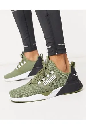 Khaki shop running trainers