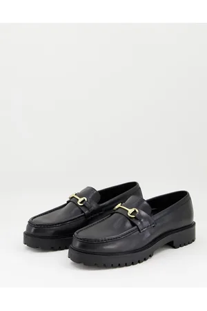 WALK LONDON Sean bar chunky loafers in leather