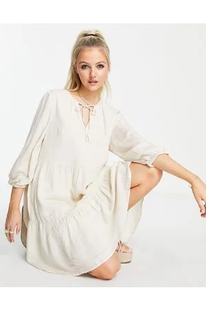 SELECTED Femme mini dress in beige