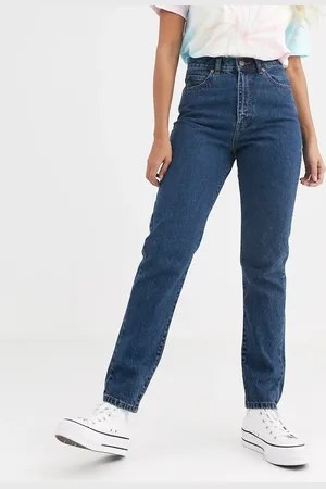 Dr Denim Nora high rise mom jean in mid retro