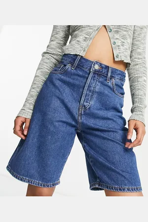 Dr Denim Bella bermuda shorts in mid wash