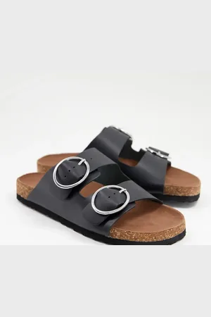 Simply Be Flat sandal with buckle detail in
