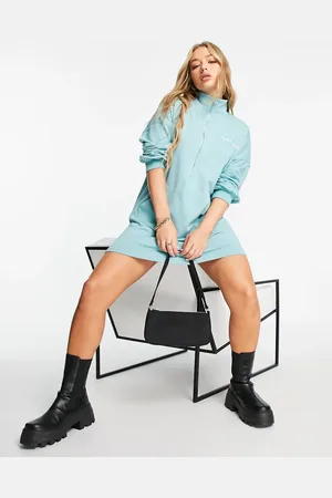 Missguided Sweater dress in teal