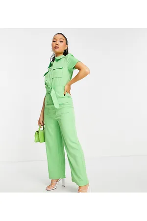 VILA Tailored wide leg jumpsuit with pocket detail in