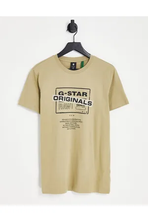 G-Star Originals logo t-shirt in stone