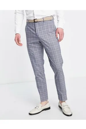 SELECTED Slim fit suit trouser in check