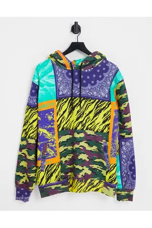 The Hundreds Mixed media print hoodie in