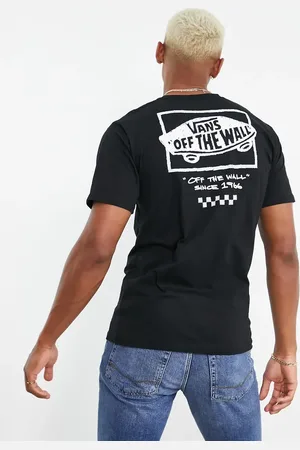 Vans Sketchy Past back print t-shirt in black