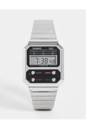Casio Revival F-100 unisex digital bracelet watch in A100WE-1AEF