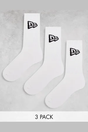 New Era Flag logo 3 pack socks in