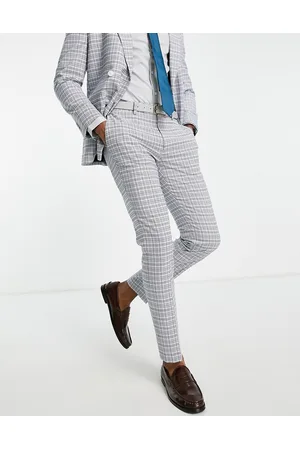 Topman stretch skinny hot sale checkered trousers