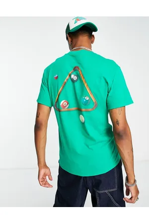 Huf T-shirt in with billiard ball print