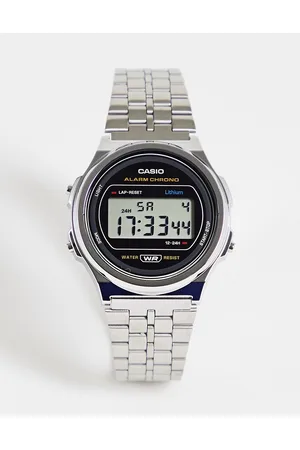 Casio Vintage unisex round digital bracelet watch in A171WE-1AEF
