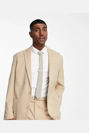 New Look Relaxed fit suit jacket in tan