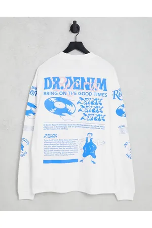 Dr Denim Reno long sleeve t-shirt with back graphic in