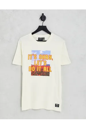 WeSC T-shirt with print in stone