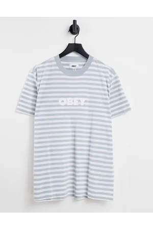 Obey Joy stripe t-shirt in