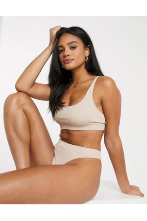 Weekday Cat soft bra in beige - BEIGE