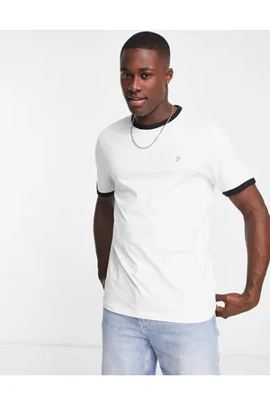 Farah Groves ringer cotton t-shirt in