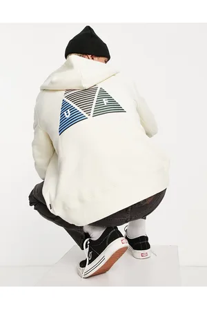 Huf Prism tt full-zip hoodie in cream