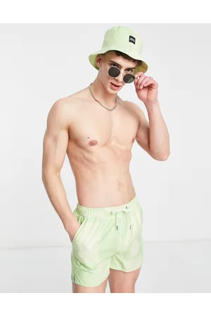 Native Youth Bucket hat and swim shorts co-ord in checkerboard
