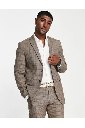SELECTED Slim fit suit jacket in check