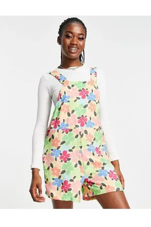 Pieces® Lara floral printed playsuit in