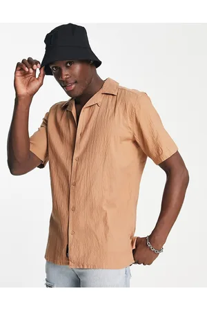 Only & Sons Revere seersucker shirt in