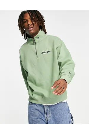 New Era Heritage half zip sweat in