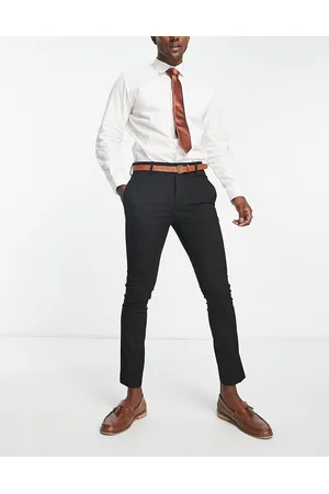 Bolongaro Plain super skinny suit trousers in