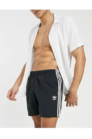 Adidas three stripe swim hot sale shorts