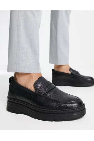 Original Penguin Chunky sole loafers in leather