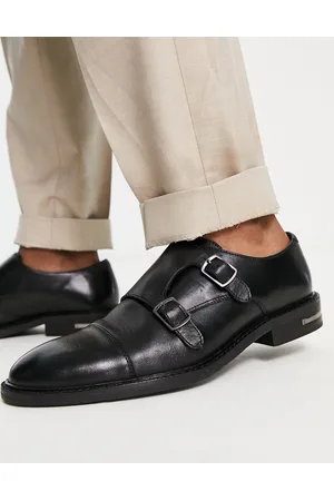 WALK LONDON Oliver monk shoes in leather