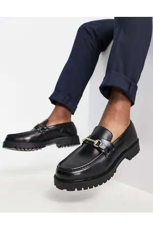 WALK LONDON Sean chunky snaffle loafers in leather