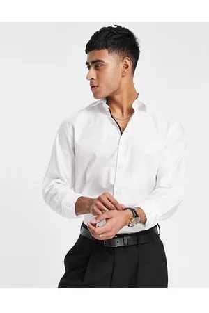 SELECTED Slim fit easy iron smart shirt in