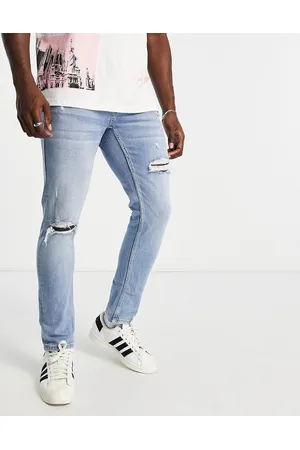 Pull&Bear Slim jeans with rips in