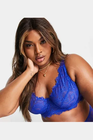 ASOS ASOS DESIGN Curve Rosie exclusive underwire bra with high apex in cobalt