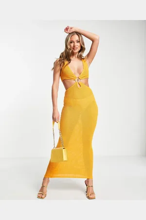 Simmi London Simmi cut out waist hardwear maxi dress in