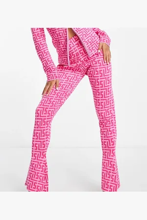 Simmi London Simmi Petite skinny flare co-ord in geo print