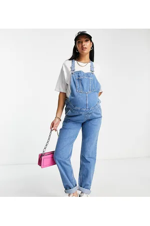 ASOS Women Dungarees - ASOS DESIGN Maternity 'original' denim dungarees in midwash