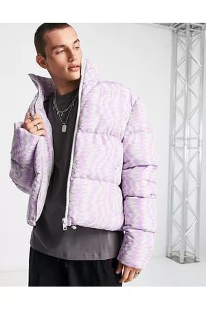ASOS Men Jackets - Puffer jacket in squiggle print