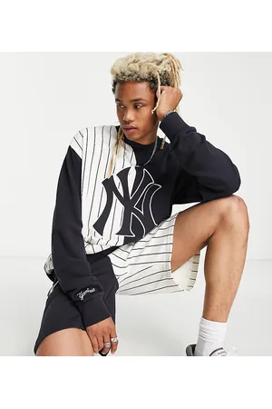 New Era New York Yankees pinstripe splice sweatshirt in exclusive to ASOS