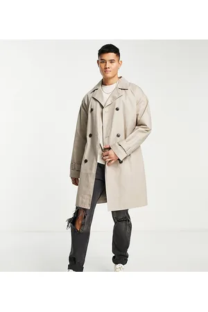 ADPT. Oversized trench coat in beige