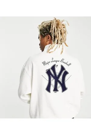 Kith For Major League Baseball New York Yankees Striped Hoodie 'White
