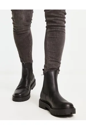 Pull&Bear Chunky chelsea boots in