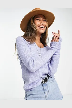 ONLY V neck jumper in marl