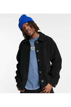 ADPT. Oversized teddy borg overshirt in