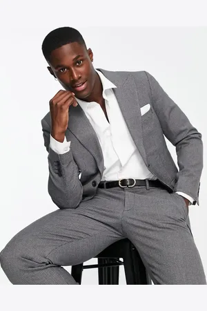 SELECTED Slim fit suit jacket in houndstooth