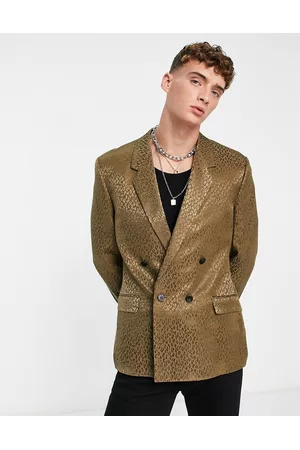 ASOS Men Blazers - Slim blazer in tonal khaki leopard